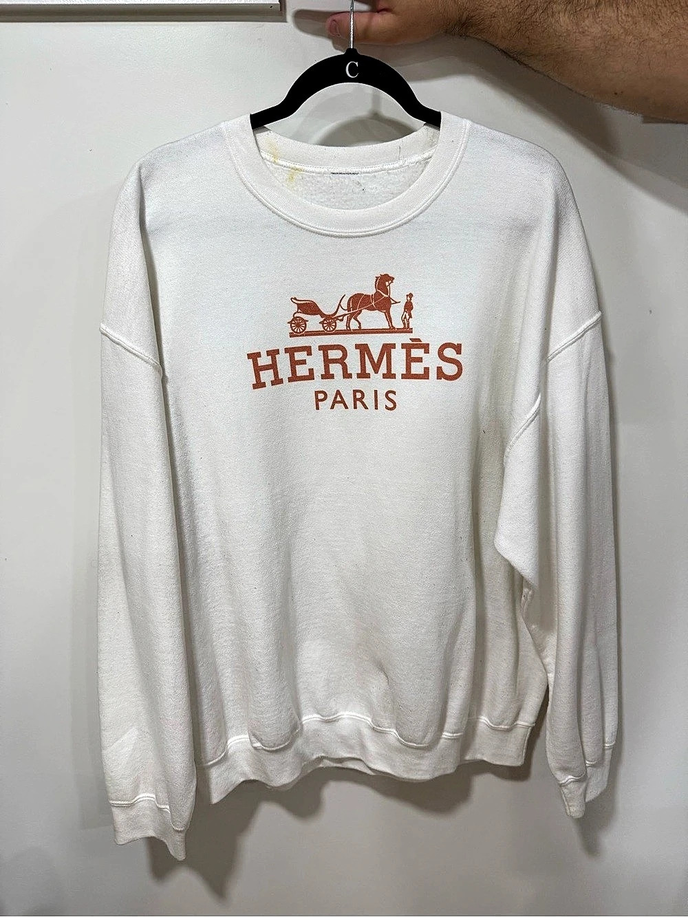 INSPIRED White Crewneck Sweatshirt
